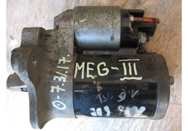 стартер Renault Megane III, Scenic III, Modus, Clio III, Duster, Laguna III 1.4, 1.6 16V, 8200665518, MOOOT45971ZT, 12V